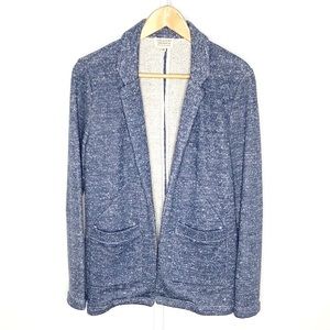 Crescent Blue Textured Blazer